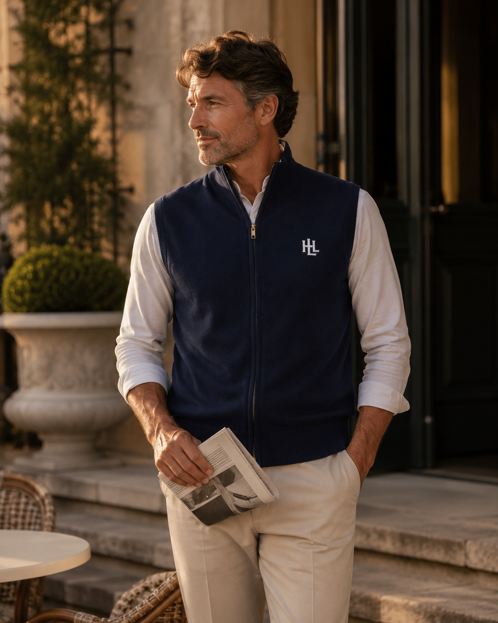 Gilet Entre-deux marine - lifestyle
