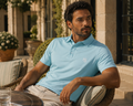 Polo Coup droit turquoise - lifestyle