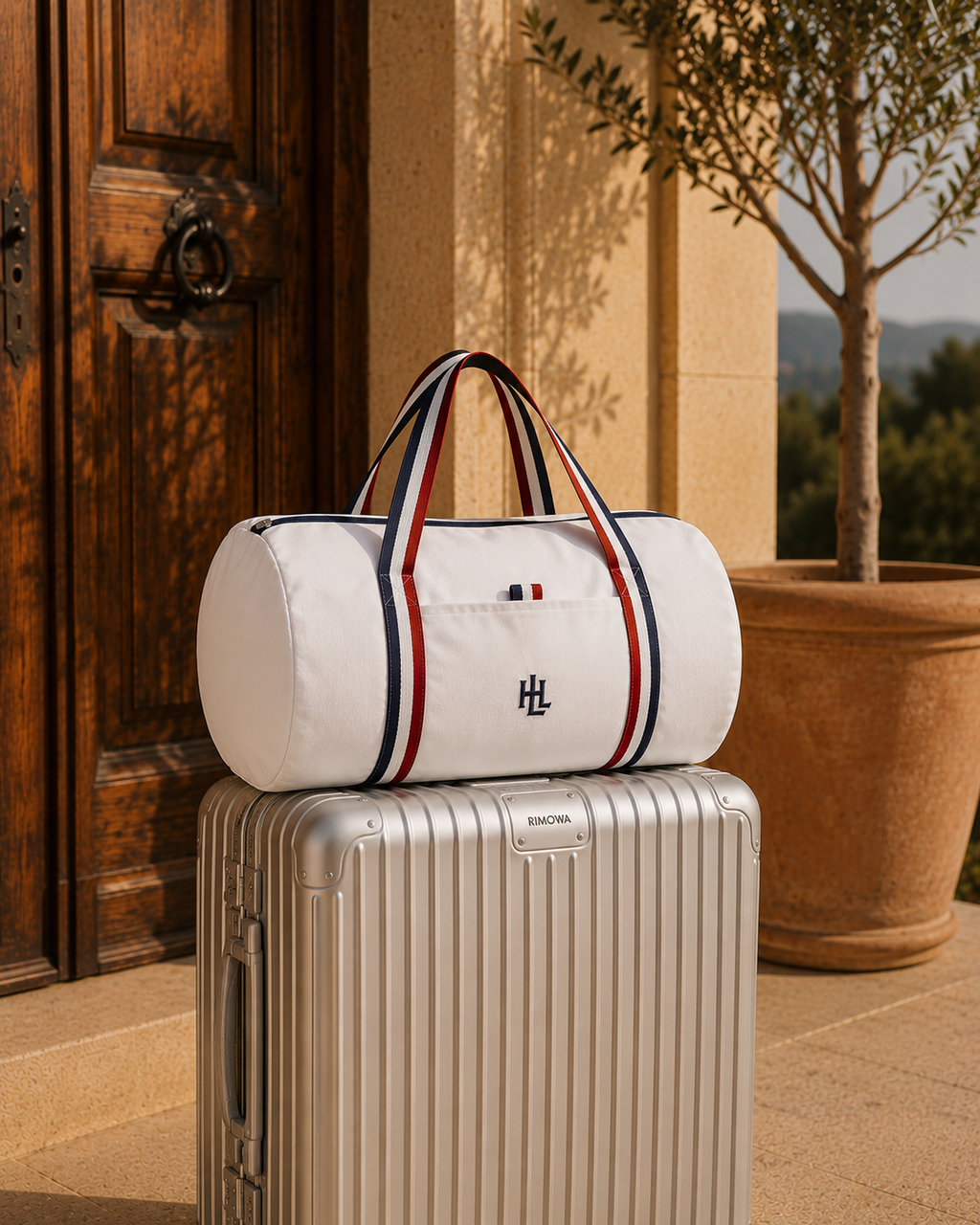 Sac Polochon Blanc - lifestyle