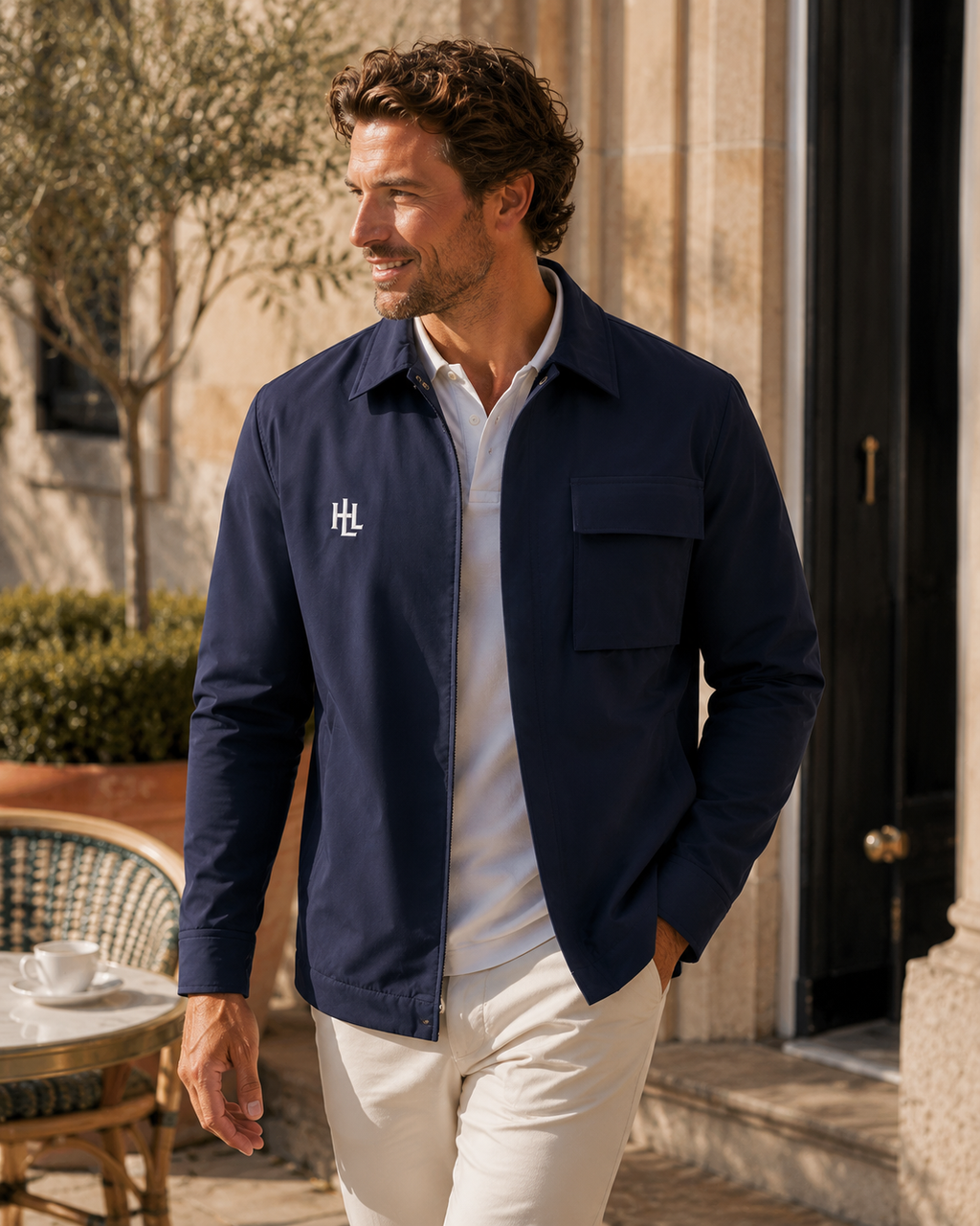 Surchemise Roland marine - lifestyle