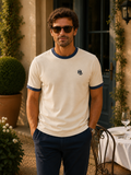 T-shirt Ringer écru - lifestyle