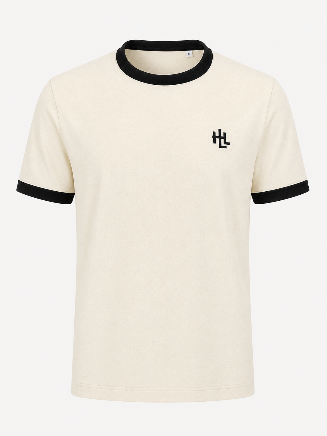 T-shirt Ringer écru-noir - packshot